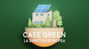 Direttiva Case Green, Immagine illustrativa di una casa ecologica con pannelli solari